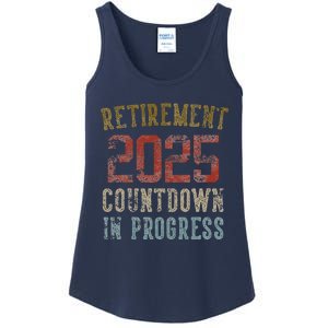 Retirement 2025 Countdown In Progress Retired 2025 Ladies Essential Tank