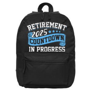 Retirement 2025 Countdown In Progress Funny Retiring Retired Gift 16 in Basic Backpack