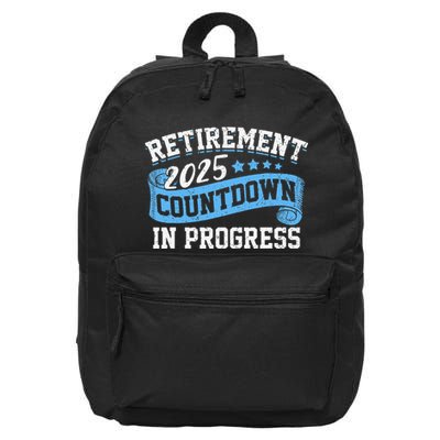 Retirement 2025 Countdown In Progress Funny Retiring Retired Gift 16 in Basic Backpack