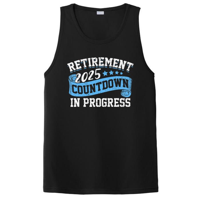 Retirement 2025 Countdown In Progress Funny Retiring Retired Gift PosiCharge Competitor Tank