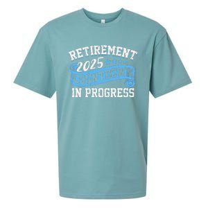 Retirement 2025 Countdown In Progress Funny Retiring Retired Gift Sueded Cloud Jersey T-Shirt