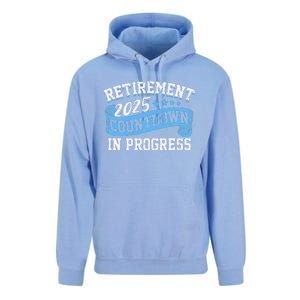 Retirement 2025 Countdown In Progress Funny Retiring Retired Gift Unisex Surf Hoodie