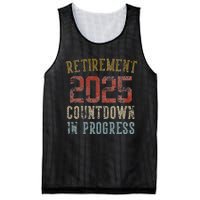 Retirement 2025 Countdown In Progress Retired 2025 Gift Mesh Reversible Basketball Jersey Tank