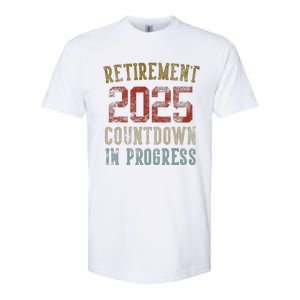 Retirement 2025 Countdown In Progress Retired 2025 Gift Softstyle CVC T-Shirt