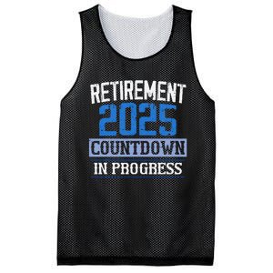 Retirement 2025 Countdown In Progress Retired 2025 Gift Mesh Reversible Basketball Jersey Tank