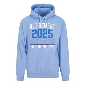 Retirement 2025 Countdown In Progress Retired 2025 Gift Unisex Surf Hoodie