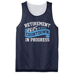 Retirement 2025 Countdown In Progress Funny Retiring Retired Mesh Reversible Basketball Jersey Tank