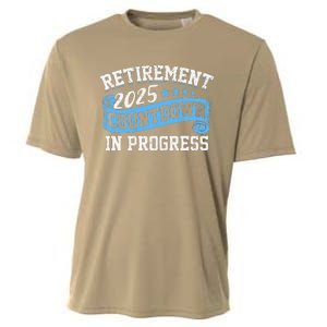 Retirement 2025 Countdown In Progress Funny Retiring Retired Cooling Performance Crew T-Shirt