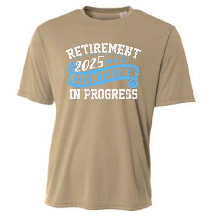 Retirement 2025 Countdown In Progress Funny Retiring Retired Cooling Performance Crew T-Shirt