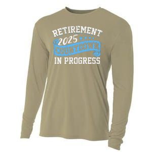 Retirement 2025 Countdown In Progress Funny Retiring Retired Cooling Performance Long Sleeve Crew