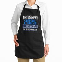 Retirement 2025 Countdown In Progress Retired 2025 Full-Length Apron With Pockets