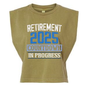 Retirement 2025 Countdown In Progress Retired 2025 Garment-Dyed Women's Muscle Tee