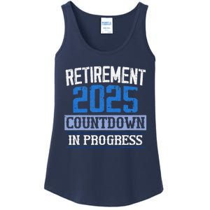 Retirement 2025 Countdown In Progress Retired 2025 Ladies Essential Tank