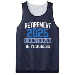 Retirement 2025 Countdown In Progress Retired 2025 Mesh Reversible Basketball Jersey Tank