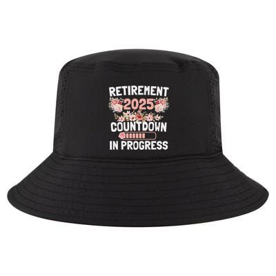 Retirement 2025 Countdown In Progress Funny Flower Cool Comfort Performance Bucket Hat