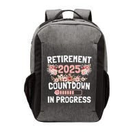 Retirement 2025 Countdown In Progress Funny Flower Vector Backpack