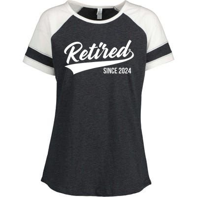 Retired 2024 Decoration Retirement Enza Ladies Jersey Colorblock Tee