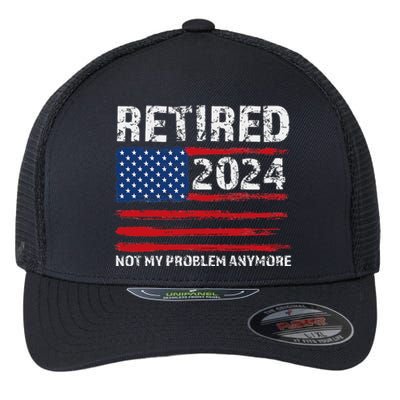 Retired 2024 Decoration Retirement Flexfit Unipanel Trucker Cap