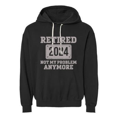 Retired 2024 Decoration Retirement Garment-Dyed Fleece Hoodie