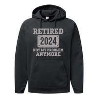 Retired 2024 Decoration Retirement Performance Fleece Hoodie