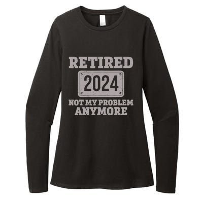 Retired 2024 Decoration Retirement Womens CVC Long Sleeve Shirt