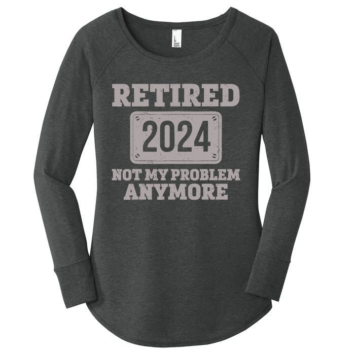 Retired 2024 Decoration Retirement Women's Perfect Tri Tunic Long Sleeve Shirt