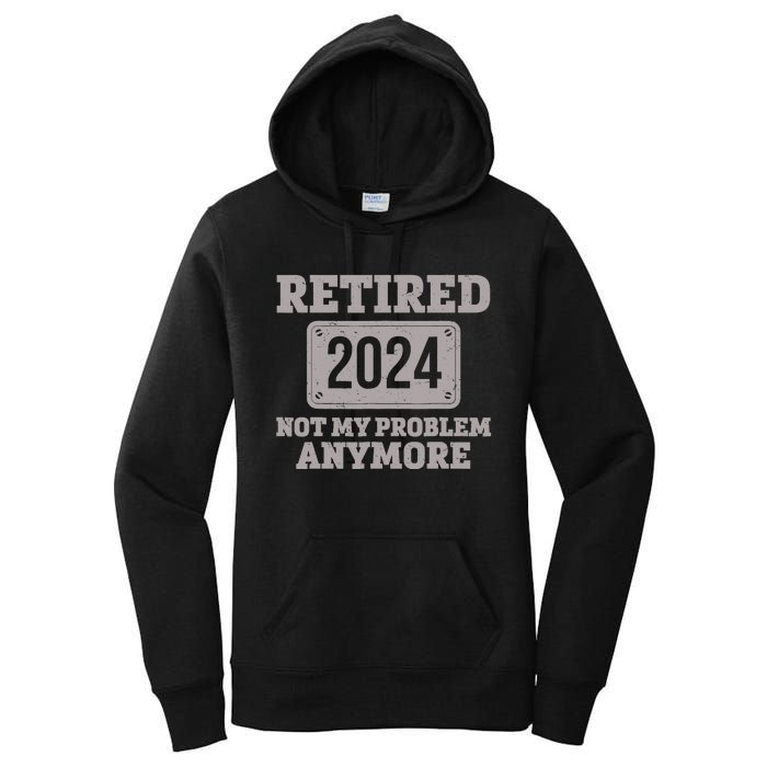 Retired 2024 Decoration Retirement Women's Pullover Hoodie