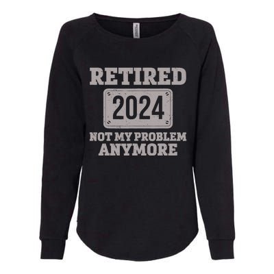 Retired 2024 Decoration Retirement Womens California Wash Sweatshirt