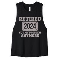 Retired 2024 Decoration Retirement Women's Racerback Cropped Tank