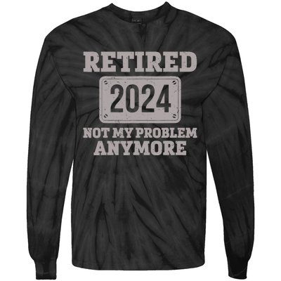 Retired 2024 Decoration Retirement Tie-Dye Long Sleeve Shirt