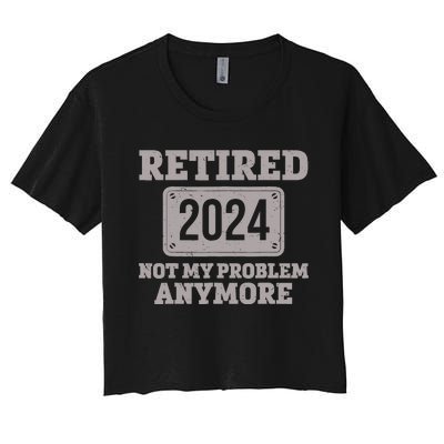 Retired 2024 Decoration Retirement Women's Crop Top Tee