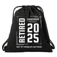 Retired 2025 Engineer Retirement Forhumor Drawstring Bag
