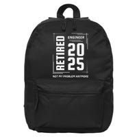 Retired 2025 Engineer Retirement Forhumor 16 in Basic Backpack