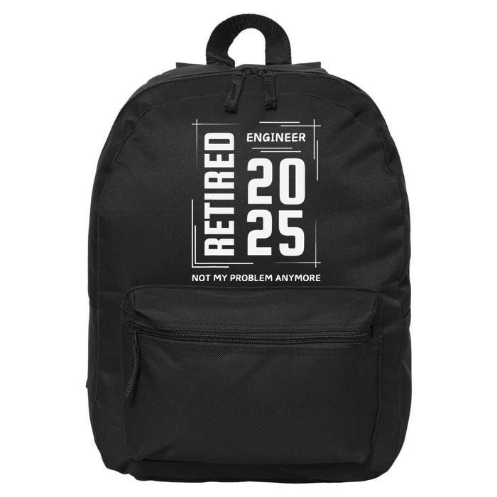 Retired 2025 Engineer Retirement Forhumor 16 in Basic Backpack