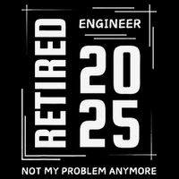 Retired 2025 Engineer Retirement Forhumor 16 in Basic Backpack