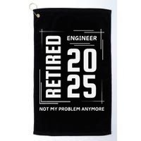 Retired 2025 Engineer Retirement Forhumor Golf Towel