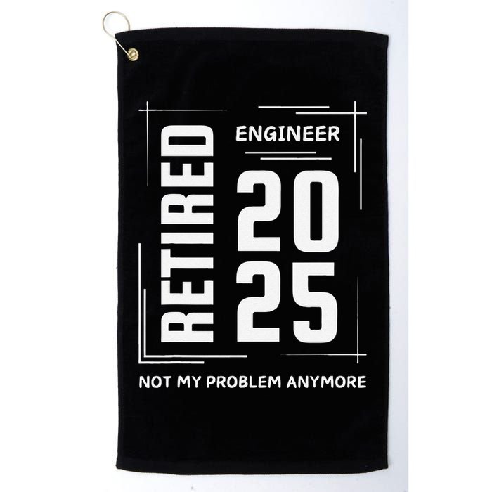 Retired 2025 Engineer Retirement Forhumor Golf Towel