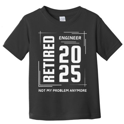 Retired 2025 Engineer Retirement Forhumor Toddler T-Shirt