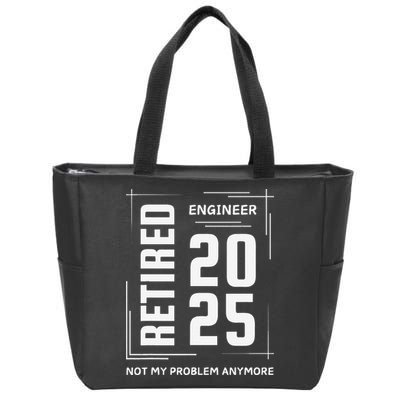 Retired 2025 Engineer Retirement Forhumor Zip Tote Bag