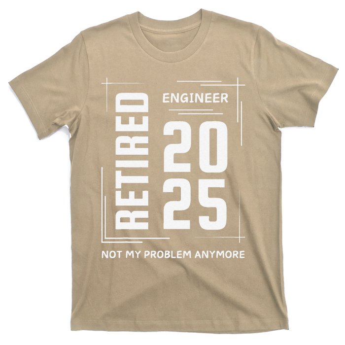 Retired 2025 Engineer Retirement Forhumor T-Shirt