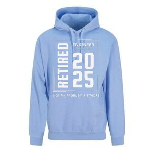 Retired 2025 Engineer Retirement Forhumor Unisex Surf Hoodie