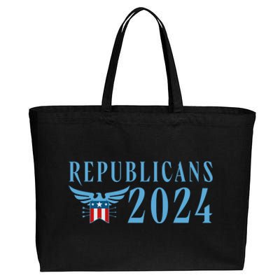 Republicans 2024 Election Logo Cotton Canvas Jumbo Tote