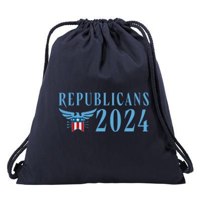 Republicans 2024 Election Logo Drawstring Bag