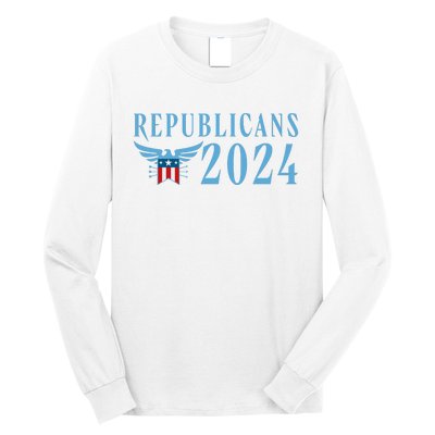 Republicans 2024 Election Logo Long Sleeve Shirt