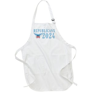 Republicans 2024 Election Logo Full-Length Apron With Pockets