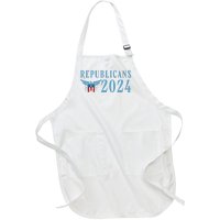 Republicans 2024 Election Logo Full-Length Apron With Pockets