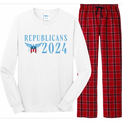 Republicans 2024 Election Logo Long Sleeve Pajama Set