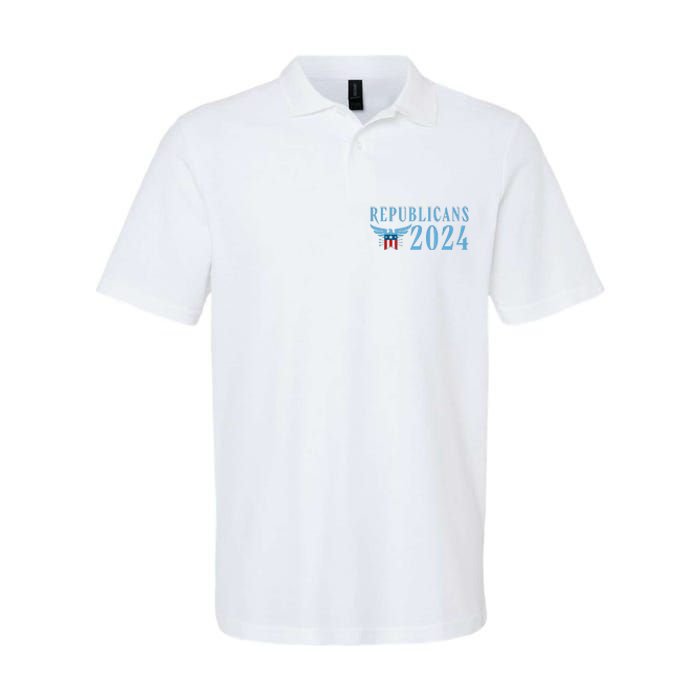 Republicans 2024 Election Logo Softstyle Adult Sport Polo