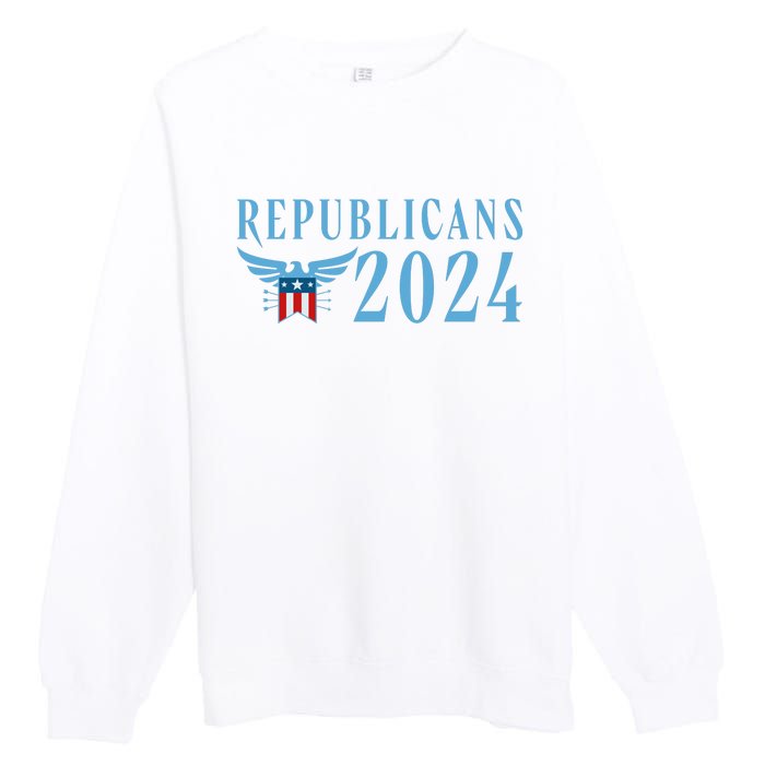 Republicans 2024 Election Logo Premium Crewneck Sweatshirt