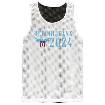 Republicans 2024 Election Logo Mesh Reversible Basketball Jersey Tank